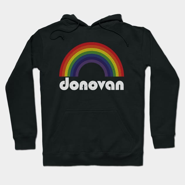 Donovan / Vintage Rainbow Design // Fan Art Design Hoodie by Arthadollar